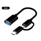 2 в 1 USB 3,0 OTG адаптер кабель для мобильного телефона конвертер для мобильного телефона Type-C Micro USB для USB интерфейс