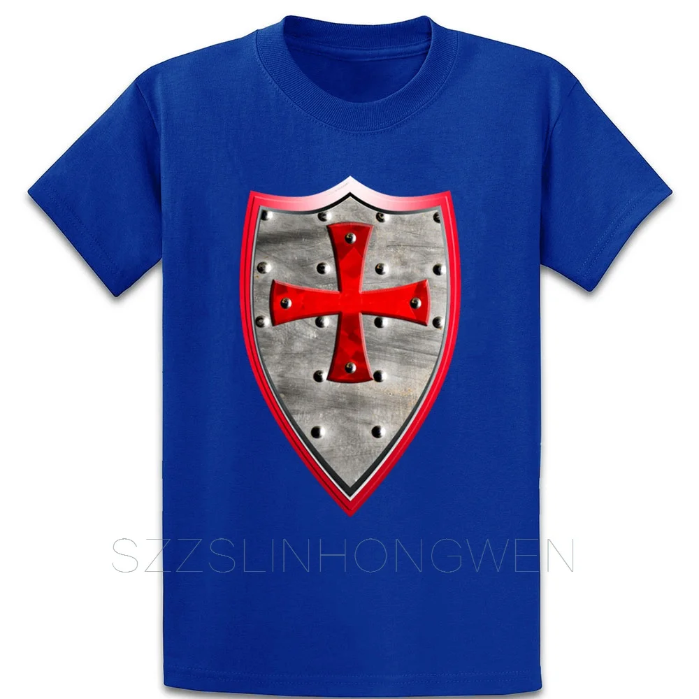 Рыцари тамплиеры Crusaders Shield крест оружие щит футболка для отдыха новый стиль
