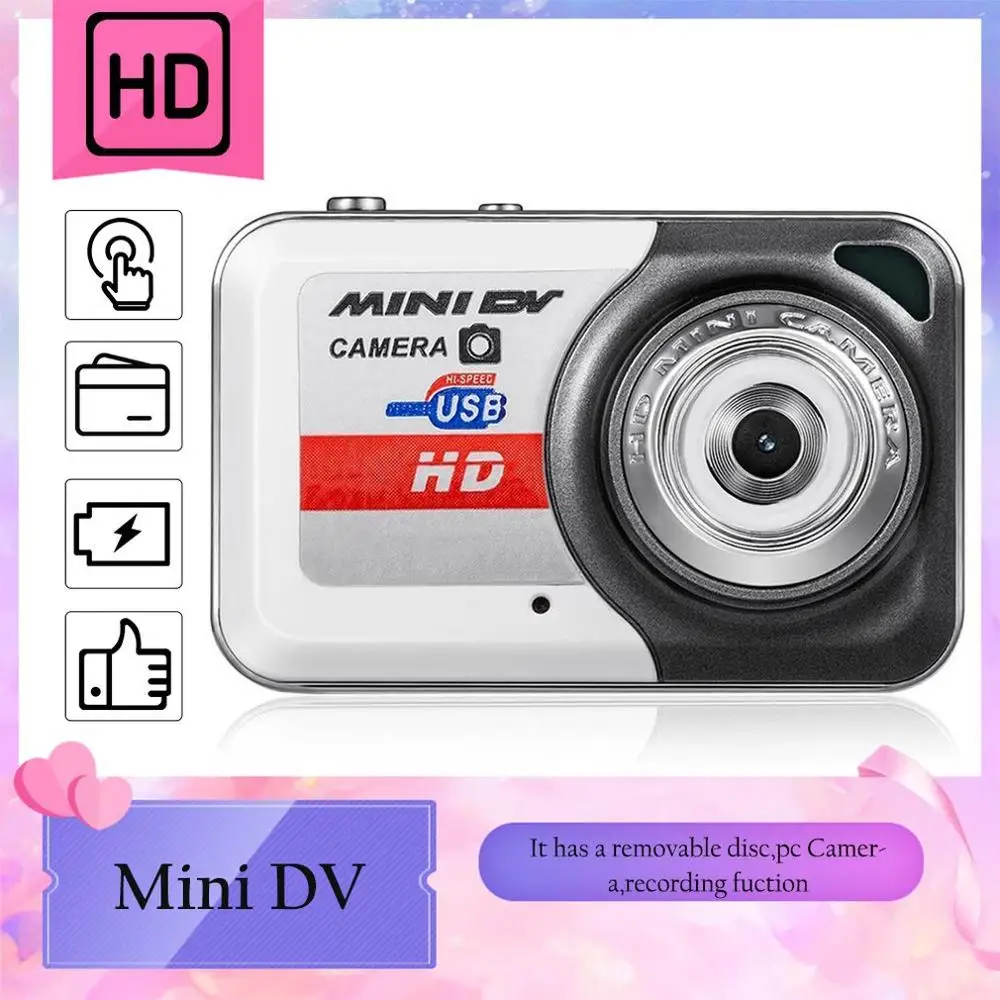 Портативная X6 цифровая камера Ultra HD мини камера 32GB TF карта w/Mic Цифровая видеокамера PC DV видеокамера съемка запись
