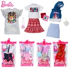 Оригинальный набор одежды для куклы Барби, подходящие аксессуары для девочек, сумка, обувь, костюм для куклы 30 см, игрушки для детей, модное платье для девочек