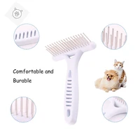 superpet white rake comb for dogs brush short long hair fur shedding remove cat dog brush grooming tools pet dog supplies