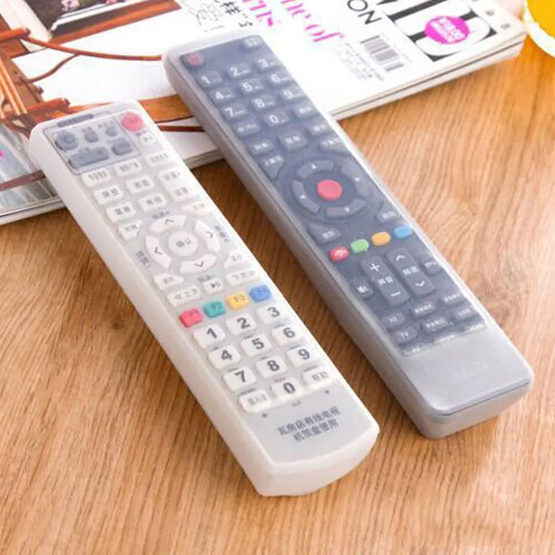 

Lohas 1 Pcs Transparent Dust Protect Protective Storage Bag Portable Silicone Air Condition Control Case TV Remote Control Cover