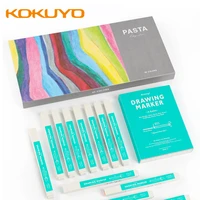 11030 pcs kokuyo pasta solid water based marker pen color creative marker pen can rotate student hand account water based pen