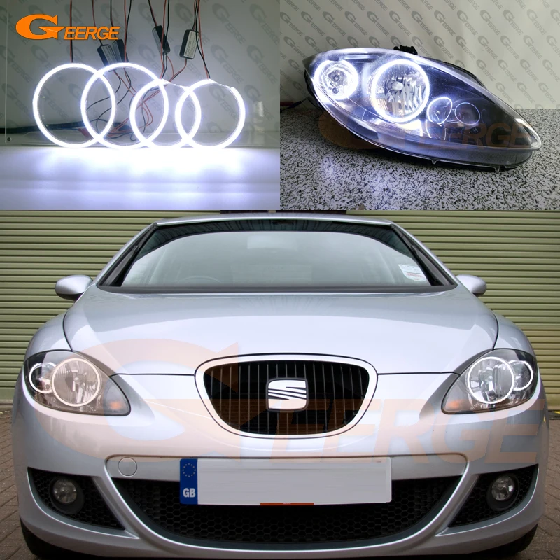 Для Seat leon Mk2 1P 2005 2006 2007 2008 2009 2010 2011 2012 ультра яркий COB led angel eyes halo Кольца