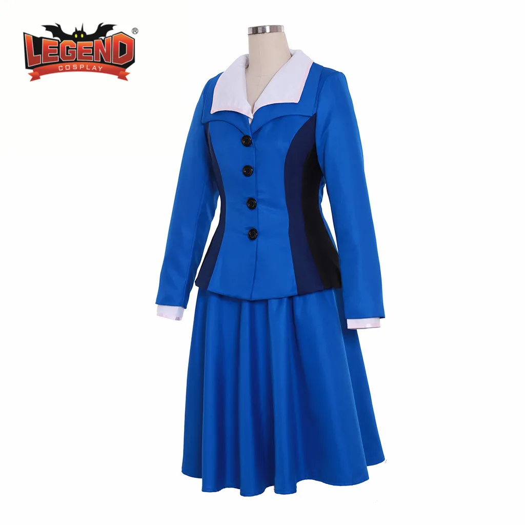 Пегги Картер Косплей Костюм Униформа агент синий костюм косплей | Тематическая
