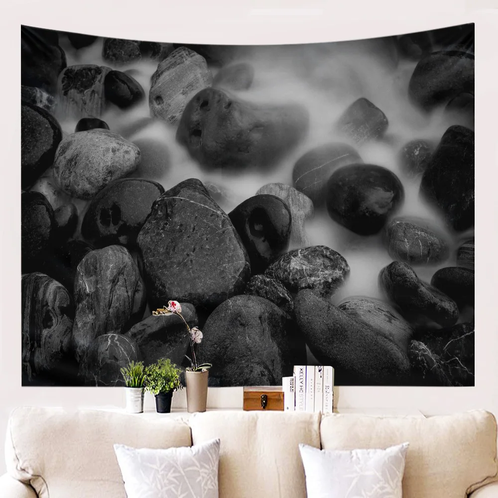 Настенный гобелен коврик для путешествий кемпинга йоги с рисунком камня сна