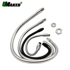 Гибкий Держатель для светильников Goosenk, диаметр 6, 8, 10, 12 мм, металлический шланг 10-60 см, универсальные мягкие настольныенастольные лампы, трубки под змеиную кожу, 2 шт.