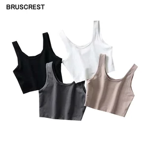 Женский короткий топ без рукавов, летний, винтажный, черный, белый, для тренировок