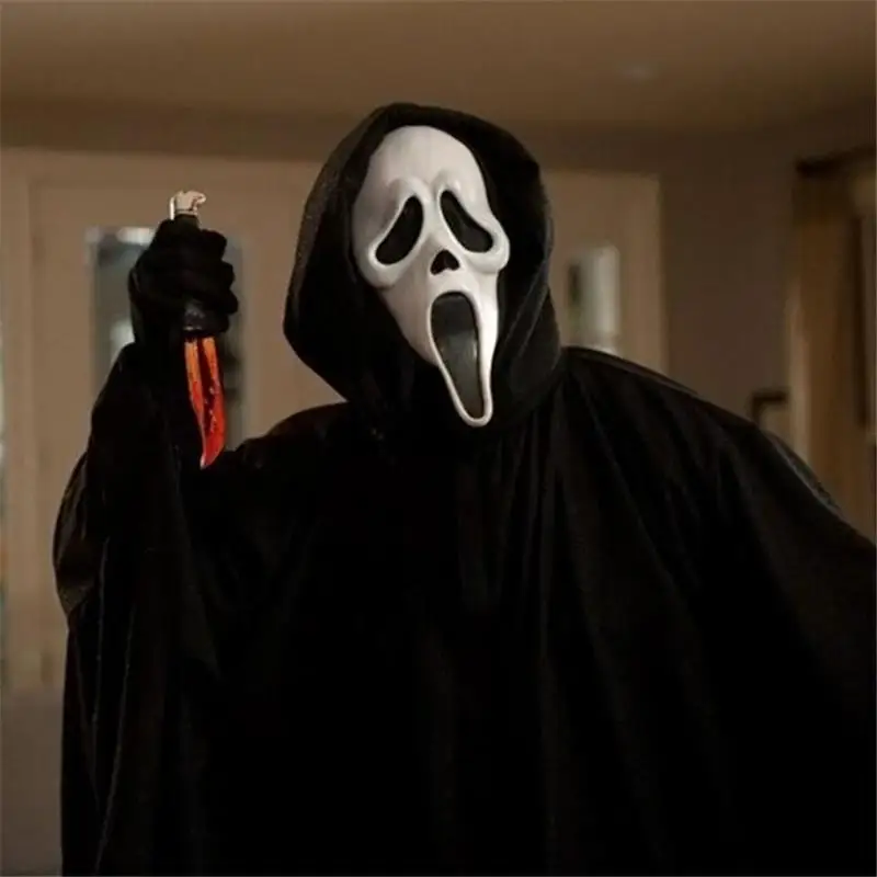 

Halloween Long Face Scary Ghost Mask Crazy Scared Ghost Scream Costume Accessories Party Dress Halloween Children's Gift
