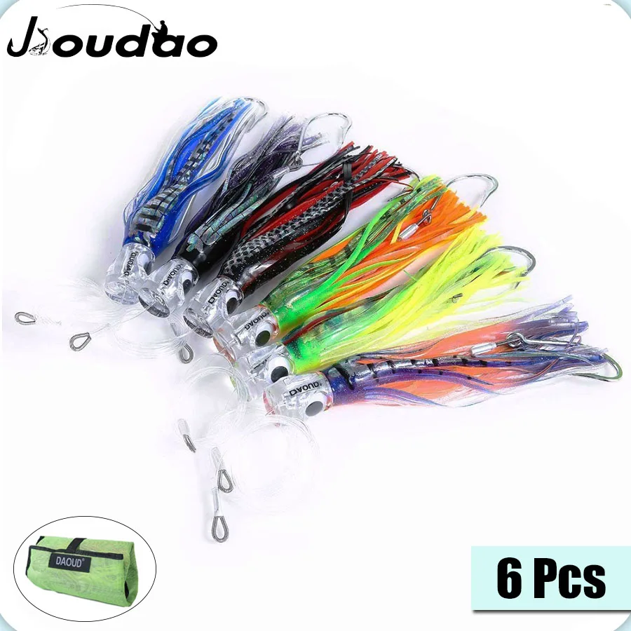 

Юбка-Осьминог троллинговая морская приманка юбка-блесна с крючком из нержавеющей стали и шарнирным вертлюгом 6,5 дюйма/9 дюймов