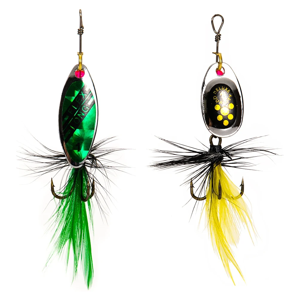 Новые рыболовные приманки 10 штук Спиннер с коробка для рыболовной снасти