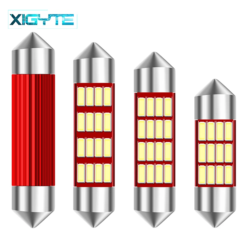 Светодиодный светильник C5W 1 шт. без ошибок 31 мм 36 39 42 Festoon C10W 4014 SMD для