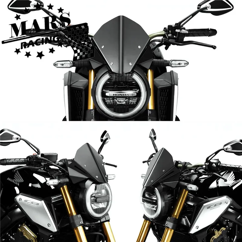 Козырёк ветрового стекла для мотоциклов подходит CB650R 2019 2020 CB650 R 19 20 Double Bubble cb650r