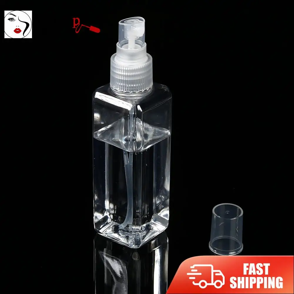 

100 мл Портативный пустой пластиковый для жидкости бутылки путешествия прозрачный, для дезинфекции рук, для туалетных принадлежностей много...