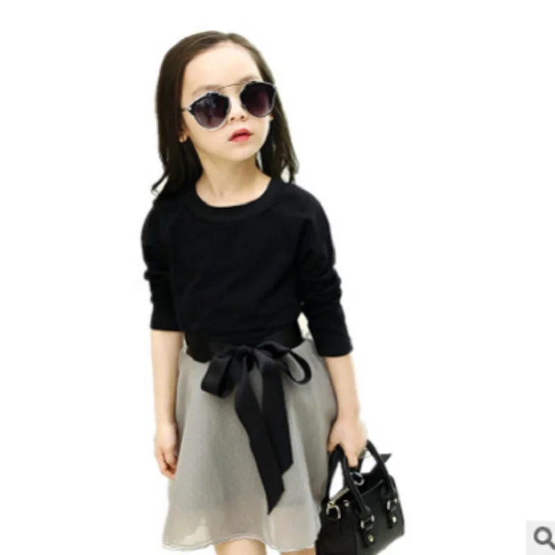 Крутое Сетчатое платье для девочек комплект одежды новинка 2019 летние комплекты