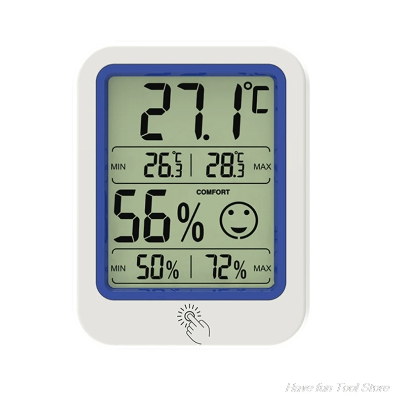 

Thermometer Hygrometer Max Min Record C/F Magnetic & Hang for Indoor Home Greenhouse Temperature Humidity Meter Monitor M09 21