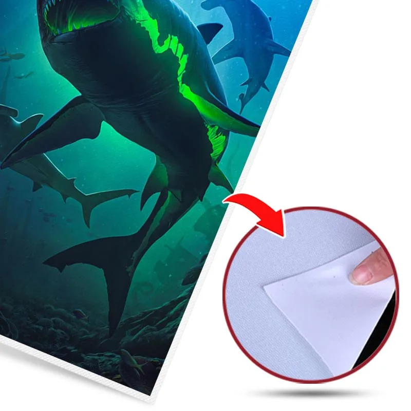 

Canvas Painting Blackshark Posters and Prints Wall Art Picture for Living Room Decor No Frame