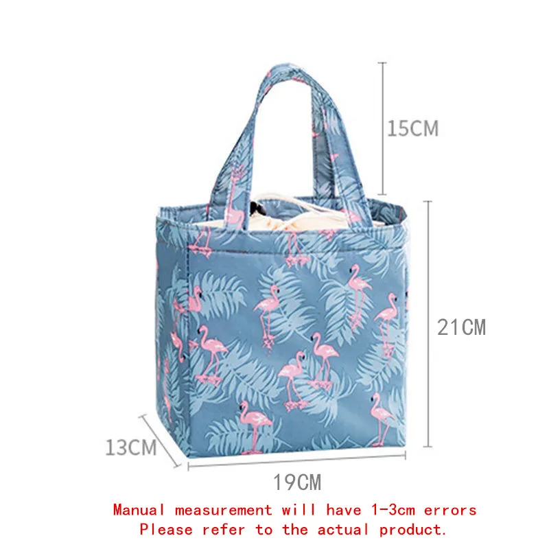 PACGOTH модная сумка для ланча с рисунком фламинго огурцы свежесть изоляция