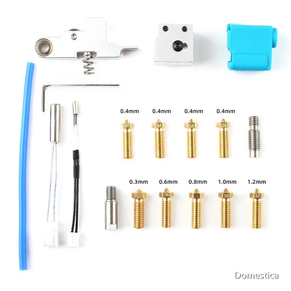 

One Set 3D Printer Sidewinder X1/Genius Nozzle Silicone Sleeve Thermistor Heating Tube Throat Kit 3D Printer Accessories