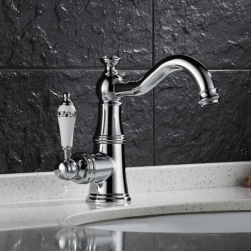Vidric Black/Chrome/Gold/Antique/Nickel Basin Faucet Single Handle Mixer Tap Hot &amp Cold Bathroom Sink Water | Обустройство дома