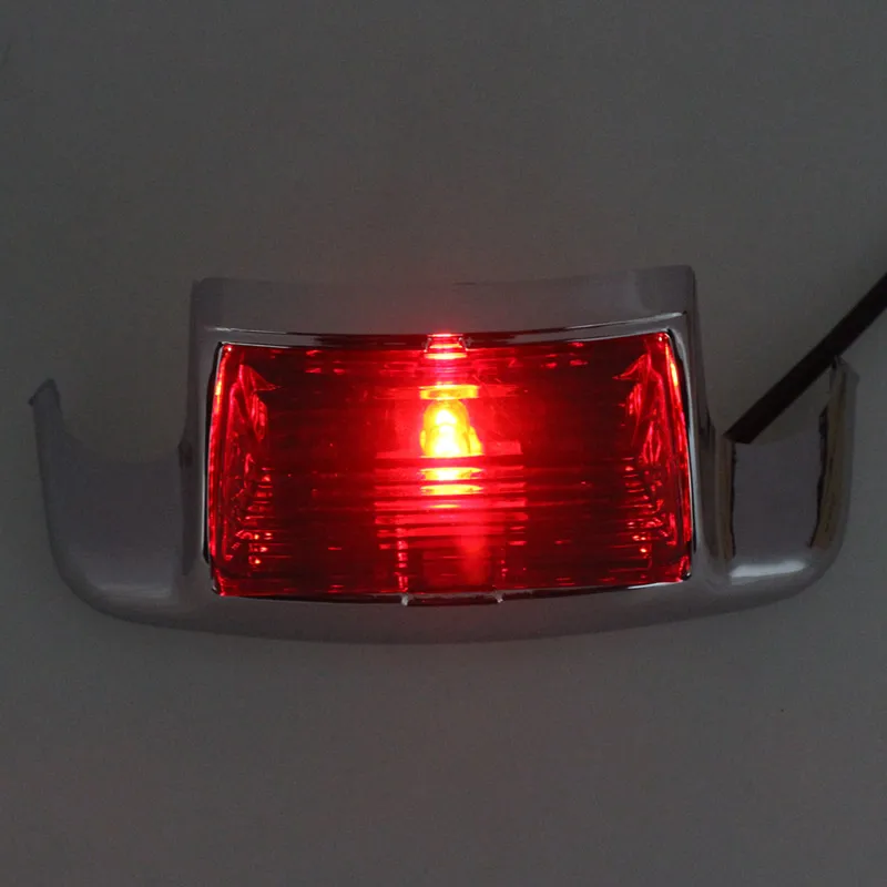 

Motors Red Len LED Fender Tip Light Rear Leading Edge Fender Driving Brake Light For Harley FLSTC Heritage Softail FLHT FLHTCU