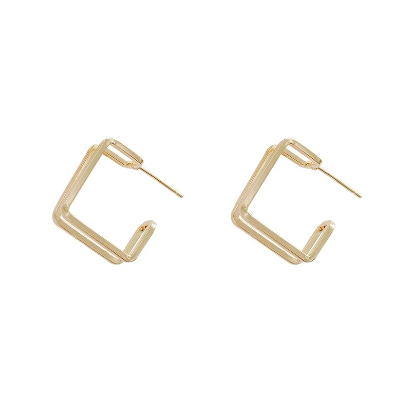 

Simple Cute Geometrically Irregular Metal Earrings Fashion Female Hot Circle Fashion Jewelry Party Accessories Jewelry Gift