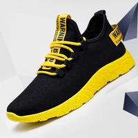 the new men sneakers 2020 new breathable lace up men mesh shoes fashion casual no slip men vulcanize shoes tenis masculino