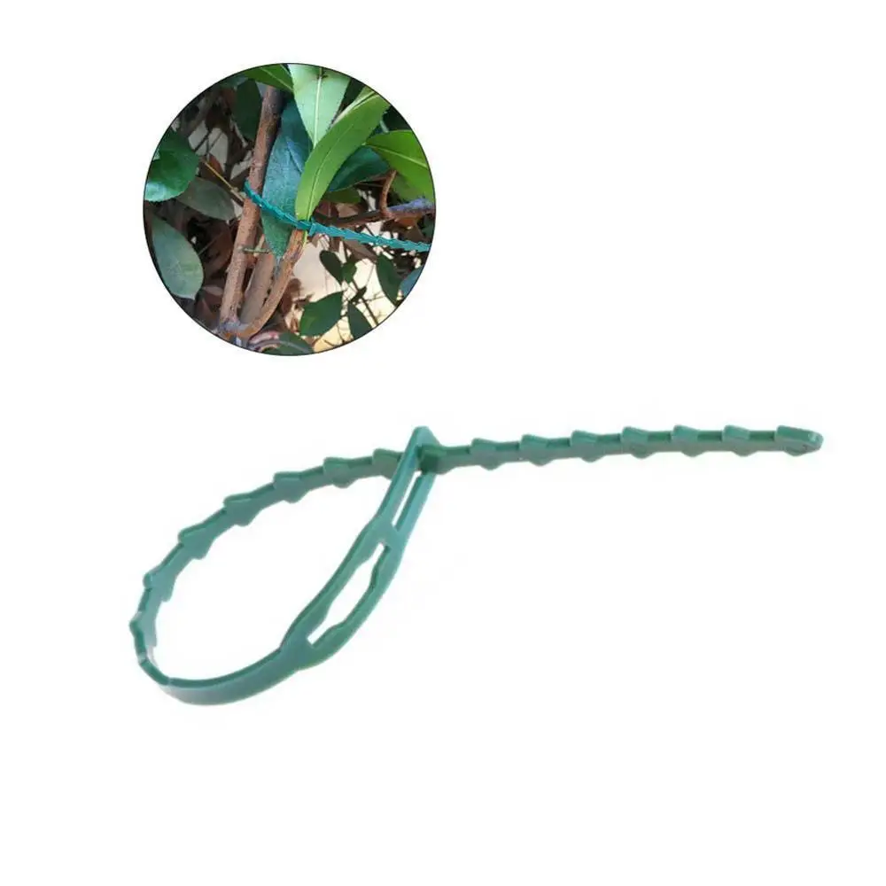 Новый 20 шт. сад стяжки Пластик кабельные самоблокирующийся завод Поддержка