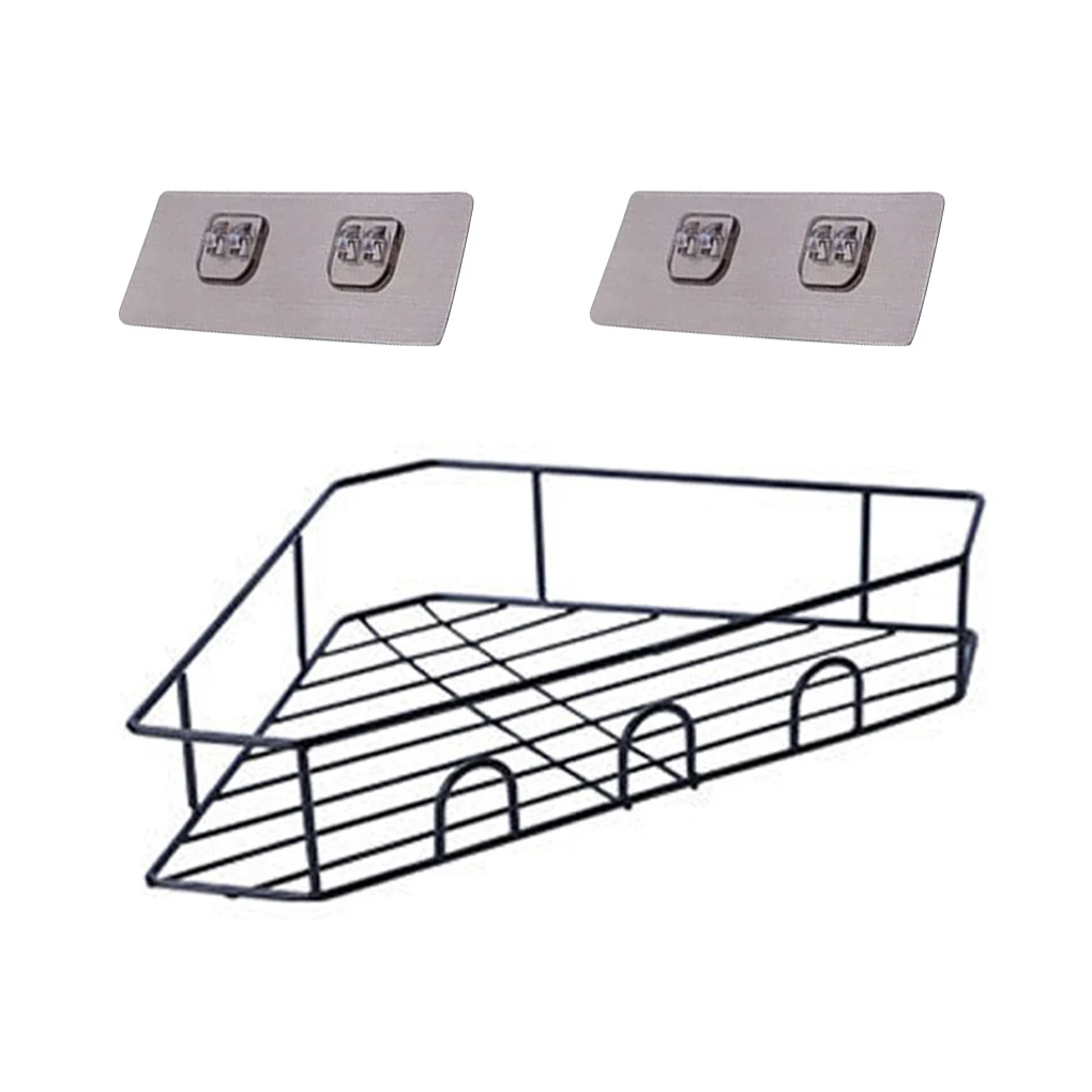 

RecabLeght Iron Corner Shelf Bedroom Shelf Organizer Corner Storage Holder Shelves Kitchen Rack Bathroom Accessorie Wall Mounted