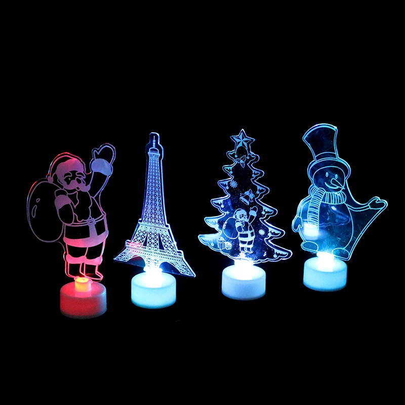 

1 шт., Рождественская разноцветная светодиодная подсветка для украшения дома