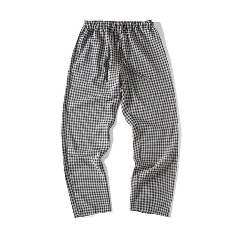 

Men's Checks Plaids Straight Casual Long Pants Size S-XL F22