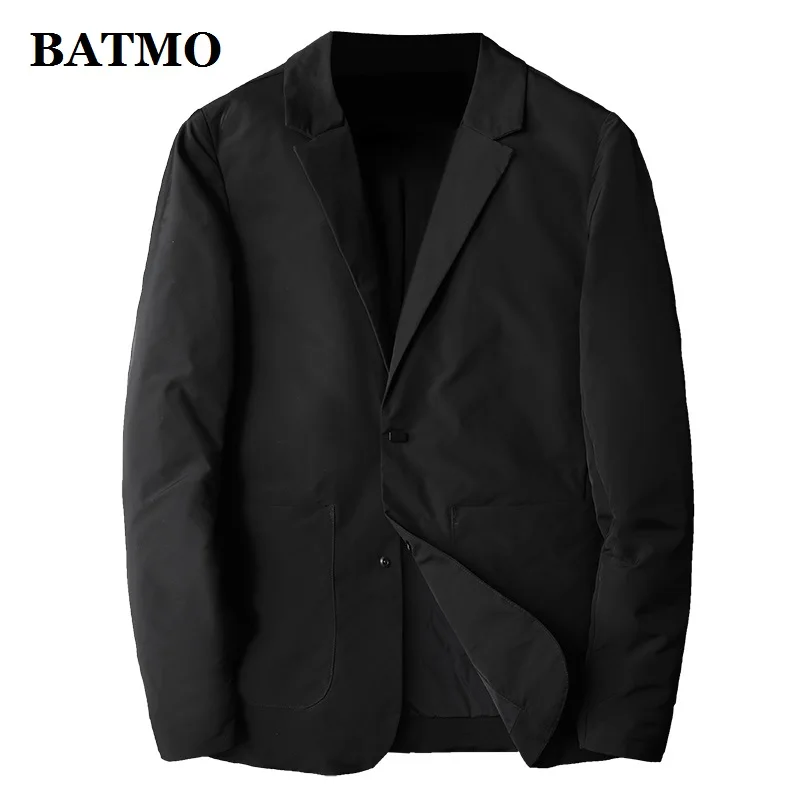 Мужская куртка пуховик на 80% белом утином пуху BATMO костюмы больших размеров