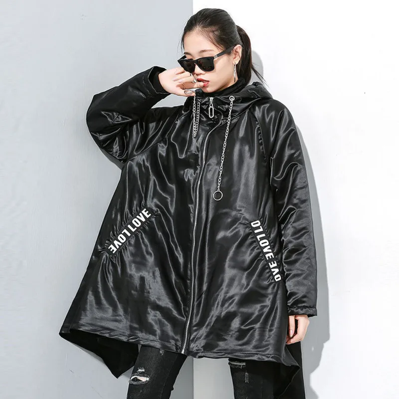 LANMREM 2020 зимняя новая стеганая ветровка на молнии с капюшоном индивидуальная