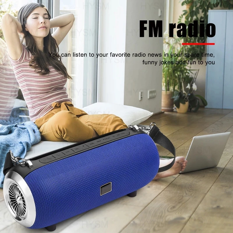 High Power Speaker Wireless Bluetooth Column Powerful Outdoor Portable caixa de som Waterproof Soundbar Boom Box Phone Holder |