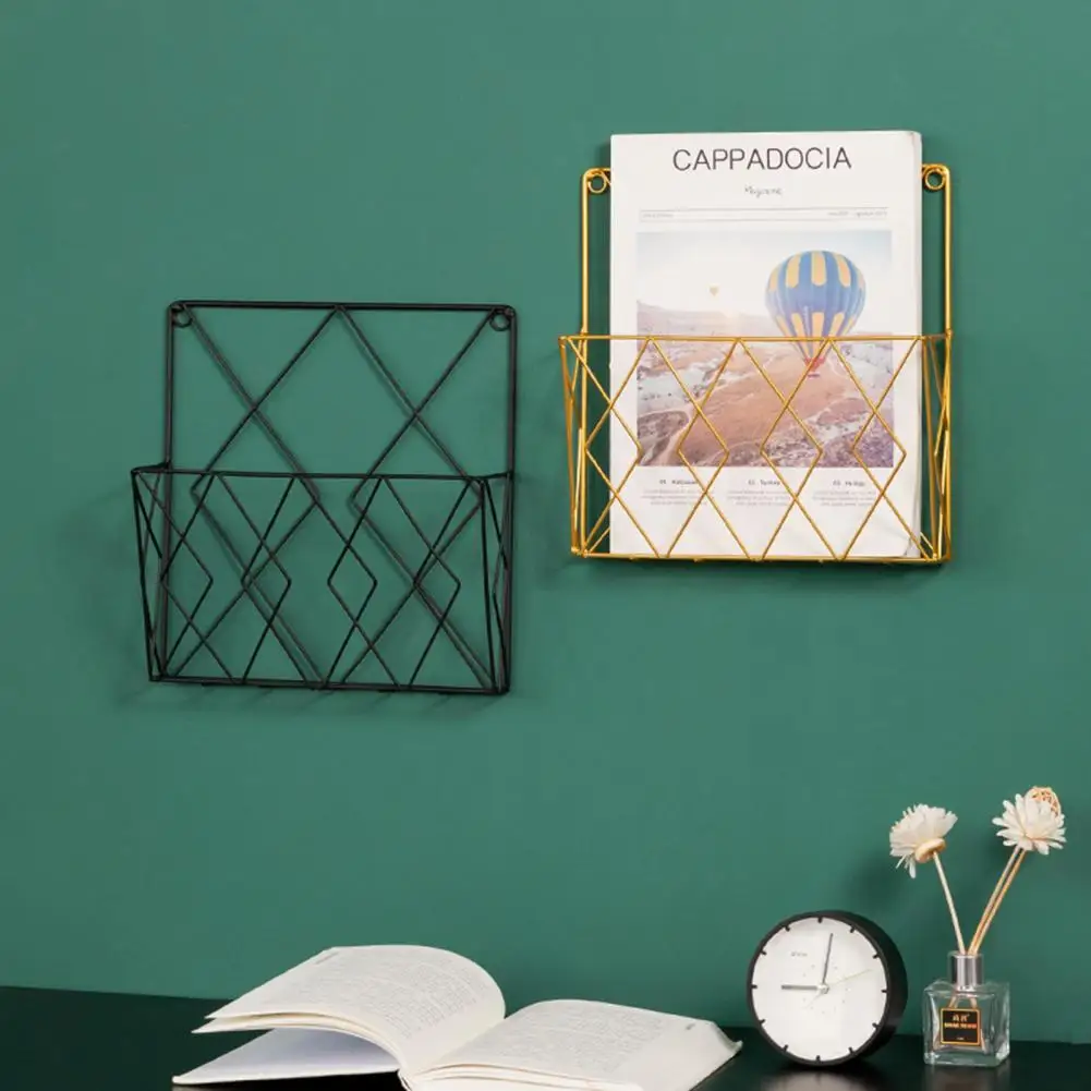 Настенная полка для хранения журналов полый настенный книжный стеллаж