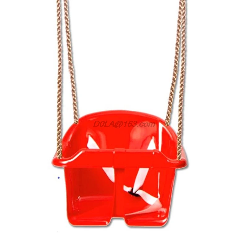 Веревочные качели с веревкой и монтажными кольцами детские пластиковые для