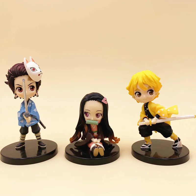 Аниме Рисунок демон убийца Kimetsu без Yaiba Косплэй брелок для ключей ювелирные