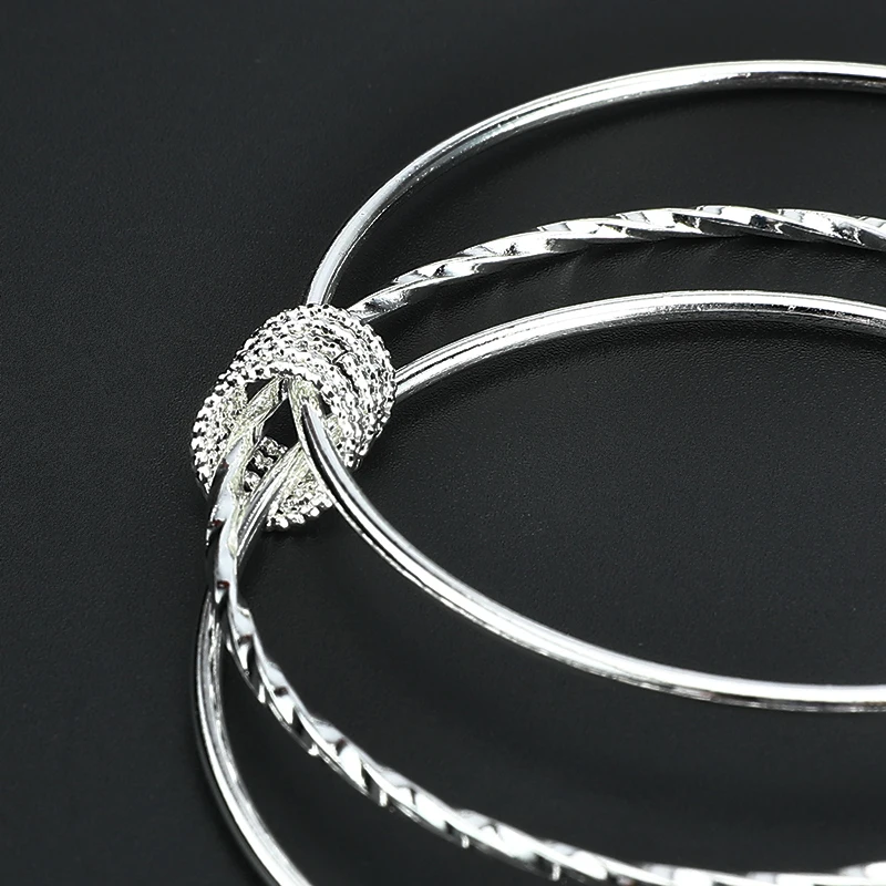 Женский браслет серебряного цвета с Шармами|Браслеты| |