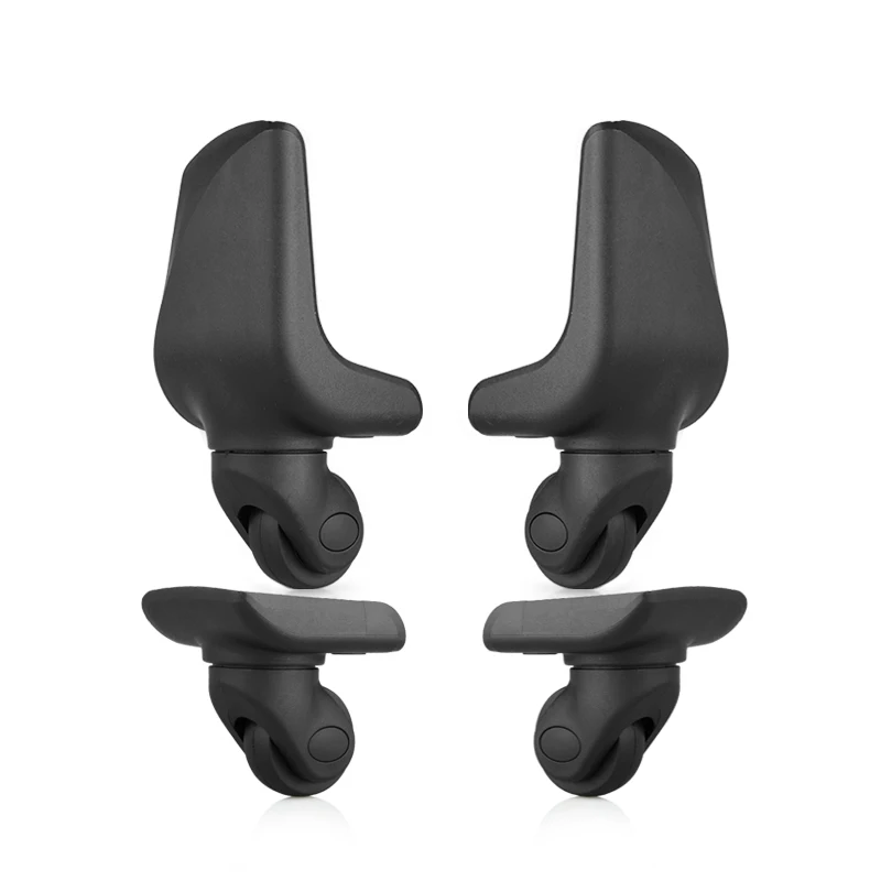 Black Luggage Rolling Wheel Luggage Wheels Replacement Wheels for Suitcases Repair Casters Wheels Parts for Damping Mute Wheels