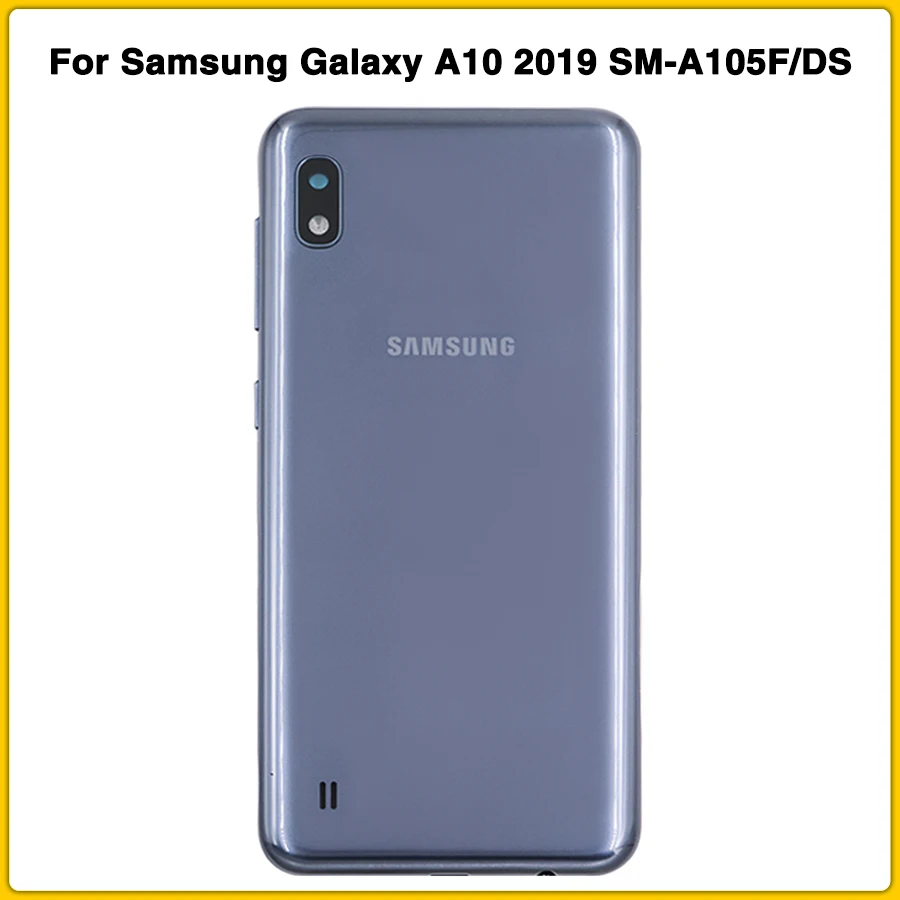 New A10 Rear Housing Case For Samsung Galaxy A10 SM-A105F/DS A105 Battery Back Cover Door Rear Cover Glass Repair Part