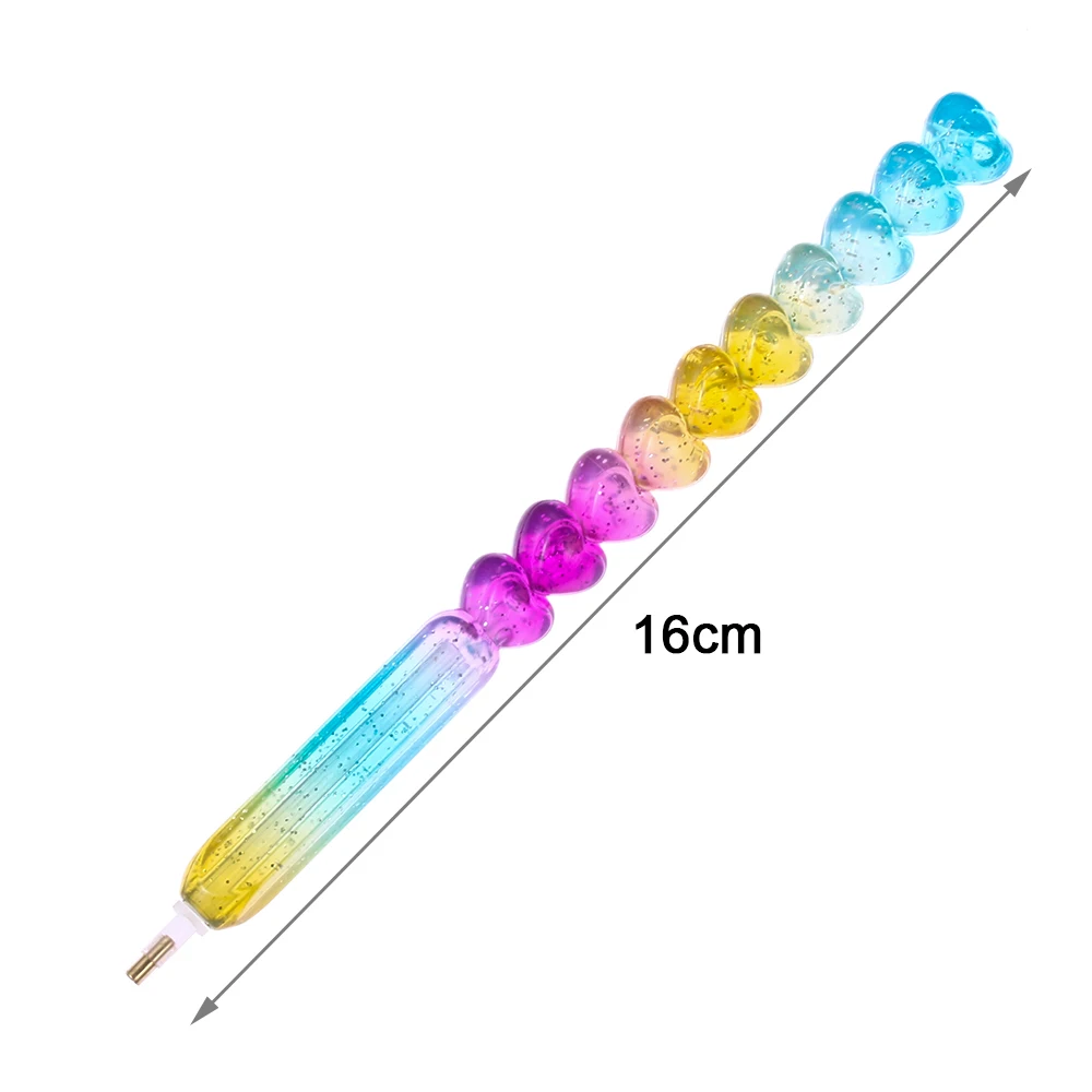 1 шт. новинка милая алмазная живопись в форме сердца ручка для вышивания