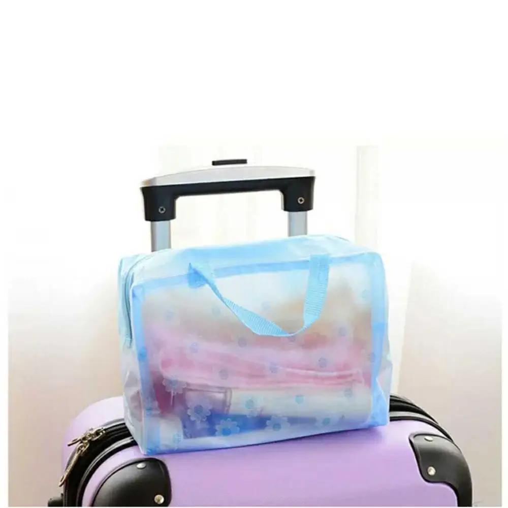 Легкая прозрачная косметичка из ПВХ дорожный органайзер для косметолога коробка