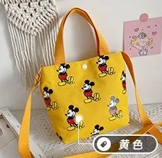 

Disney new canvas cute one-shoulder messenger bag girl shopping storage bag fashion handbag