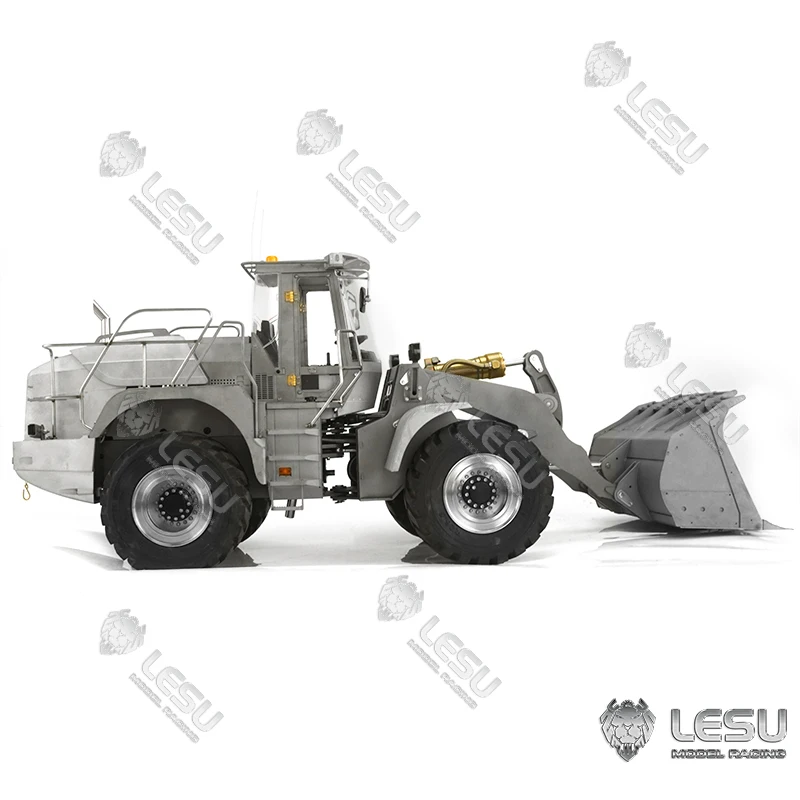 Металлический LESU 1/15 RC гидравлический погрузчик либхер L574 насос ESC двигатель