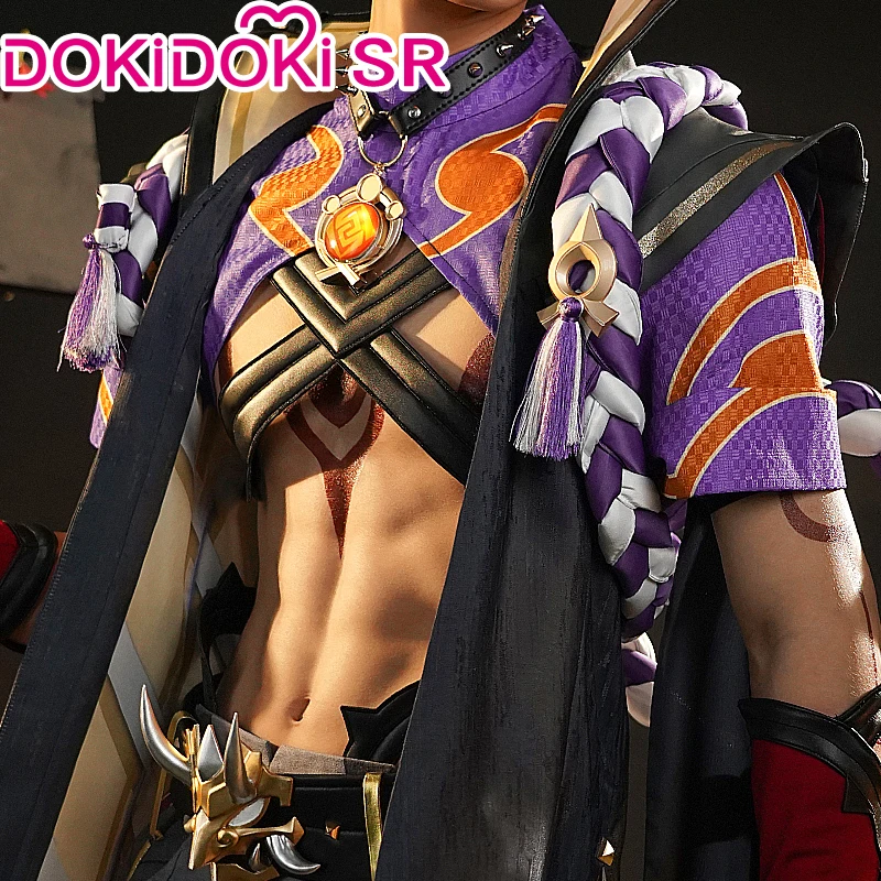 В наличии косплей-костюм DokiDoki-SR Game Genshin Impact Atataki Itto из игры для Хэллоуина |