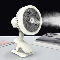 360%c2%b0 portable clip usb fan with humidifer air purifier rechargeable 1200 mah desktop mini fans 3 speed super mute cooler cooling