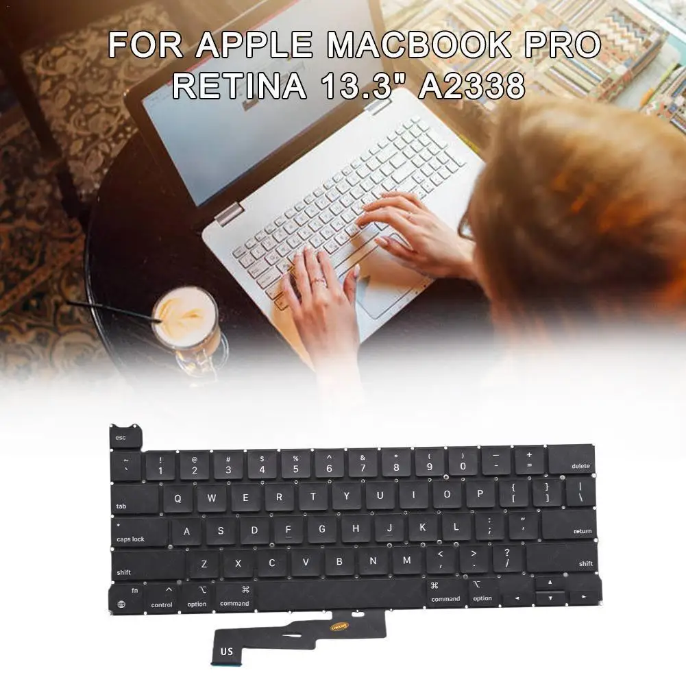 

Сменная клавиатура подходит для Apple Macbook Pro Retina 13,3 дюйма A2338, клавиатура протестирована на 2020, новая клавиатура N6S5