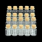 5 шт. 5101520 мл бутылки желаний с пробкой маленькая пустая прозрачная стеклянная фотография для праздника свадьбы украшение для дома подарки