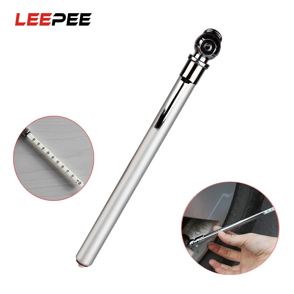 Измеритель давления в шинах LEEPEE 5-50 PSI портативный манометр форме ручки
