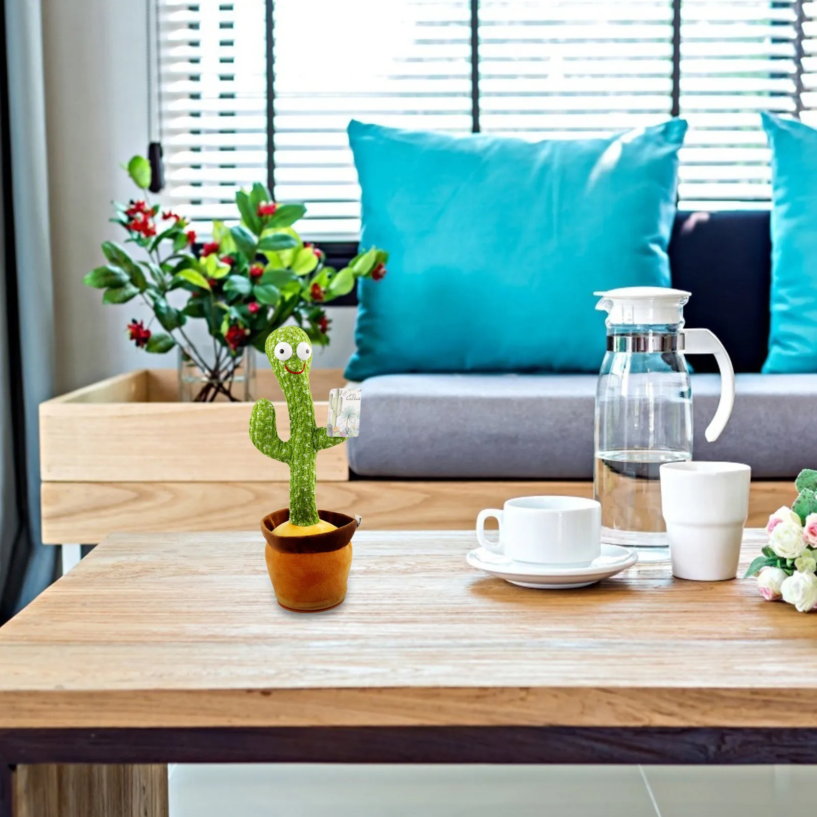 Танцующий кактус #45 Электронная плюшевая игрушка мягкая кукла детский который